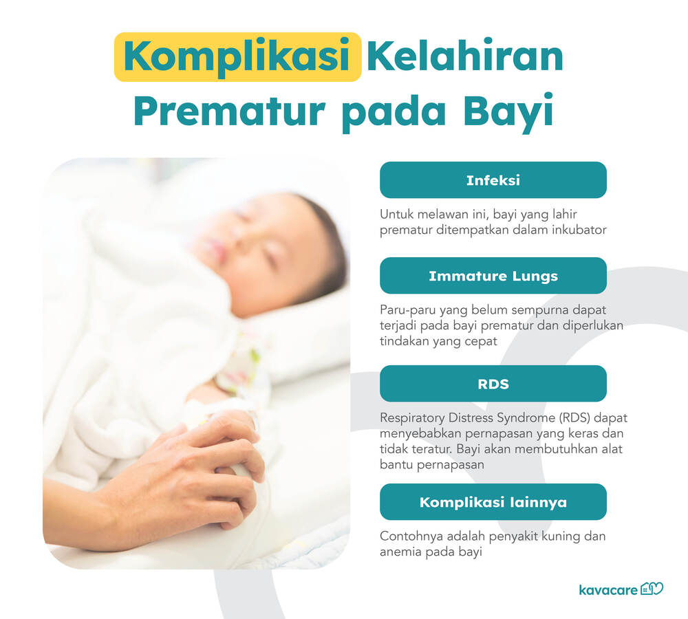 kelahiran prematur, bayi prematur, penyakit prematur, kavacare, infografis