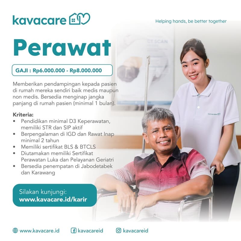Karir 7 Karir, Perawat Homecare Kavacare