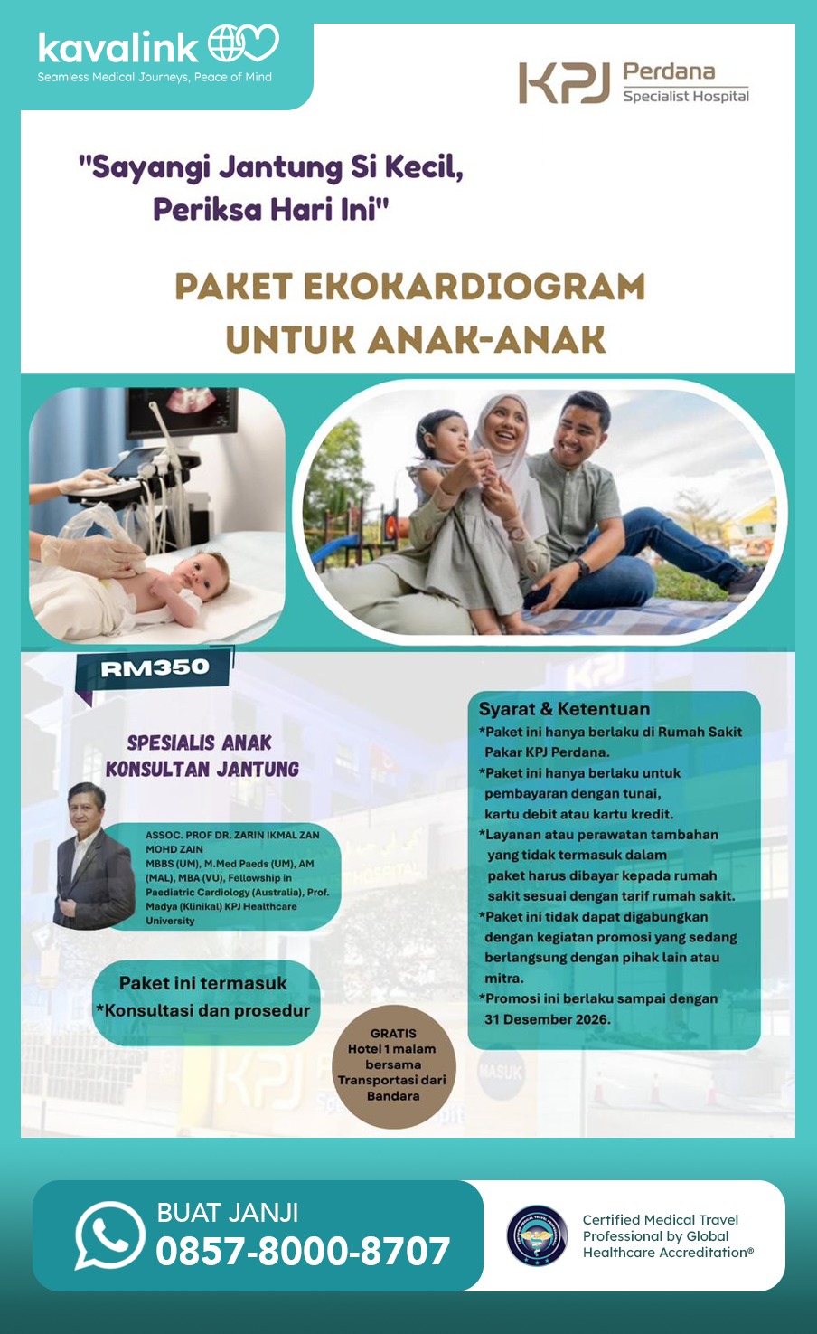 Paket Health Screening untuk Jantung Anak di KPJ Perdana